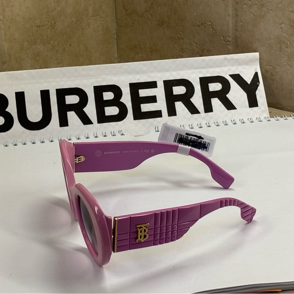 Burberry BE4370-U 4029/5M Pink Margot Round Sunglasses - Picture 12 of 13
